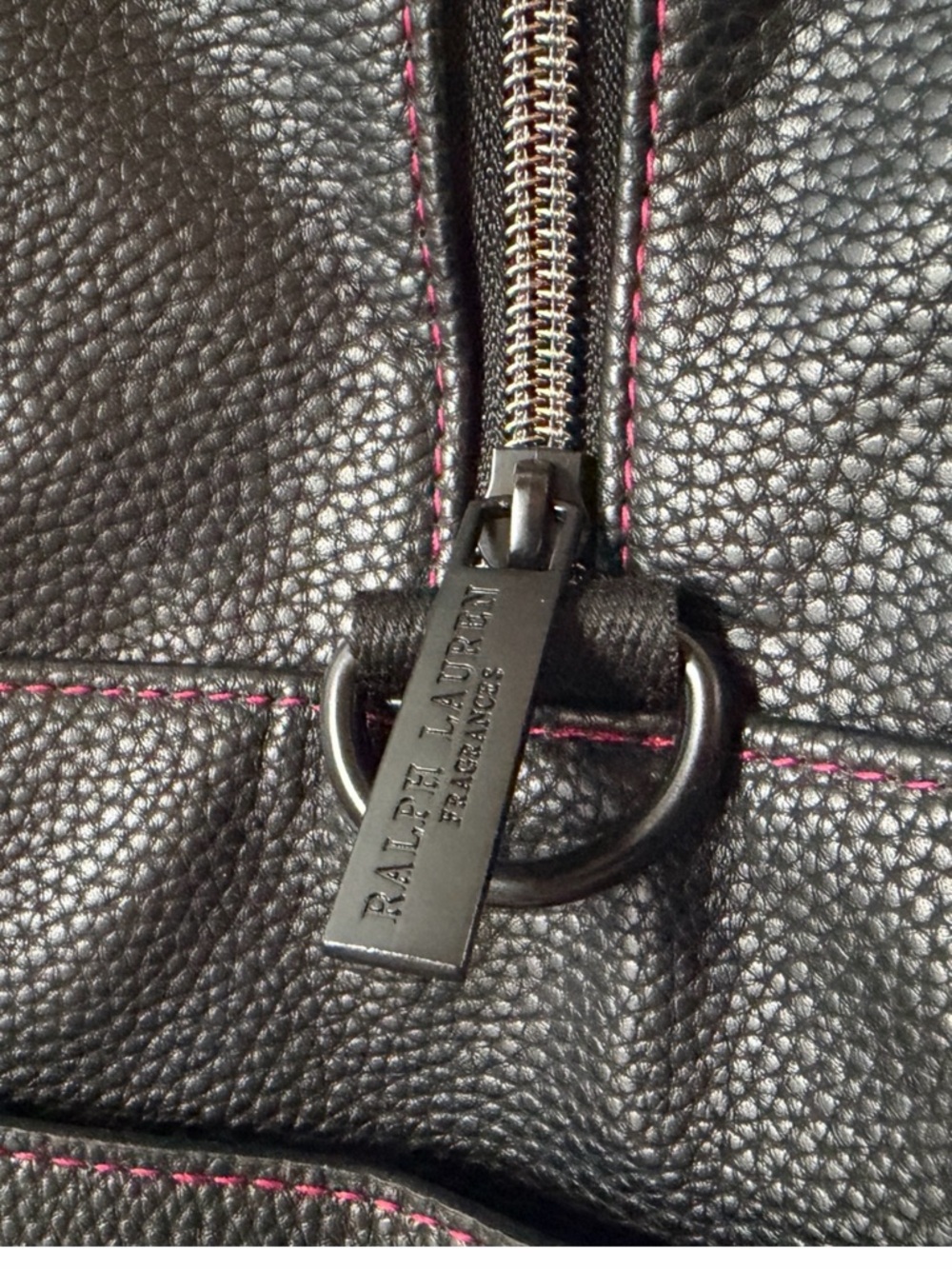 Polo Ralph Lauren Black Weekender Travel Gym Bag with Red Stitching NWOT - Picture 6 of 9